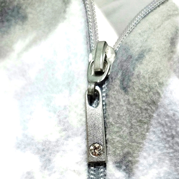 Alia Petite Women's Floral Full-Zip Sweater Size L - Picture 13 of 15